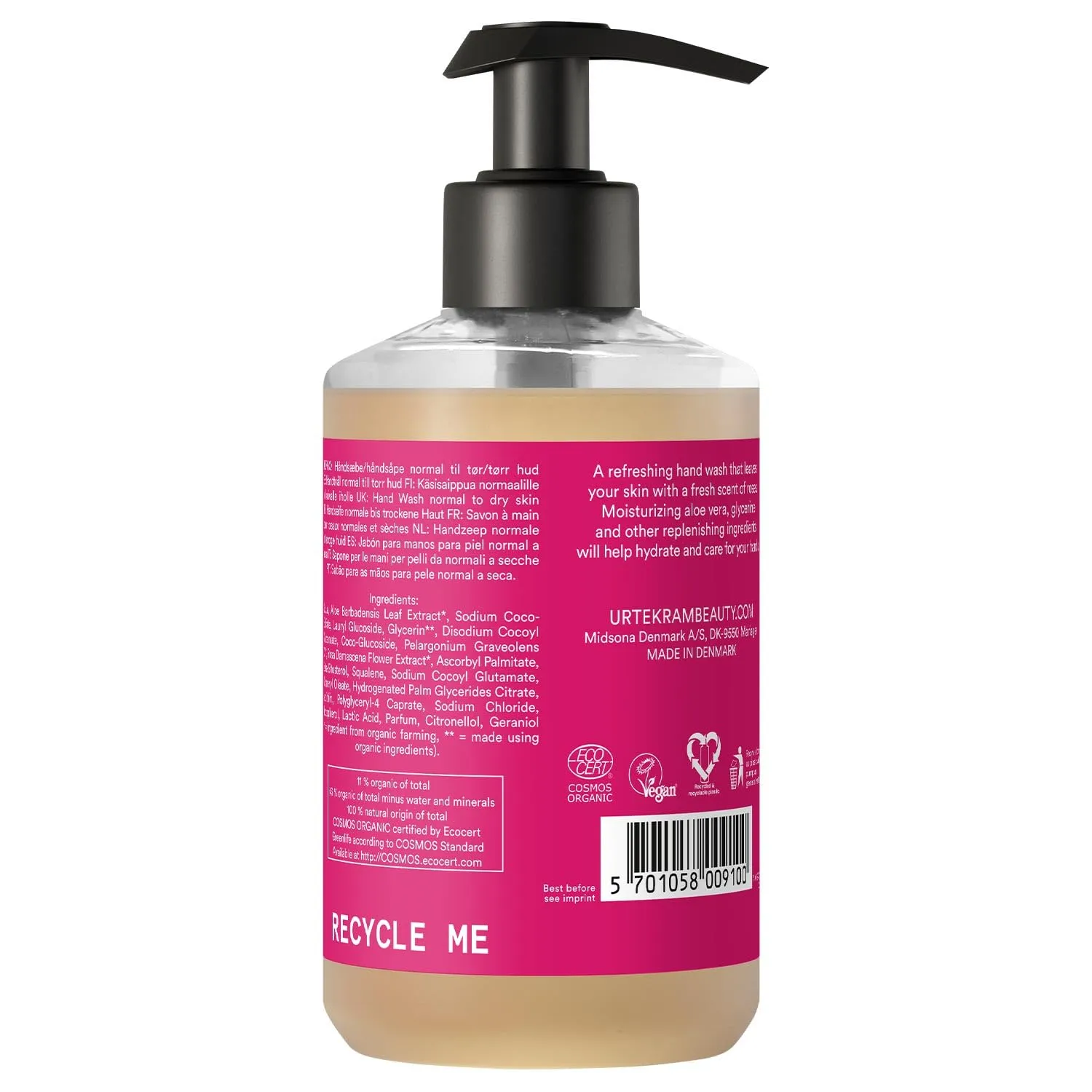 Urtekram Rose Flüssige Handseife Bio 300 ml