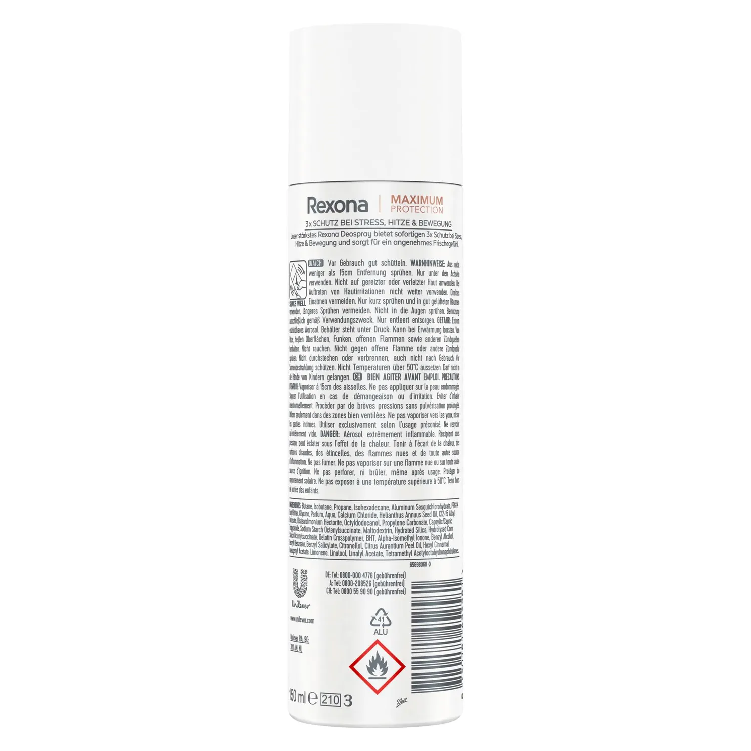 Rexona Maximum Protection Spray Lime Waterlily 150 ml