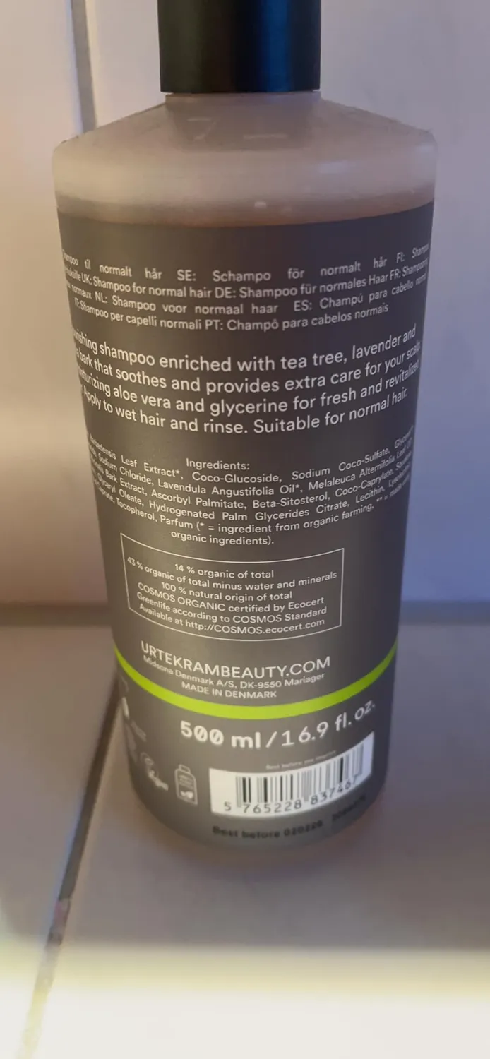 Urtekram Tea Tree Shampoo 500 ml gereizte Kopfhaut
