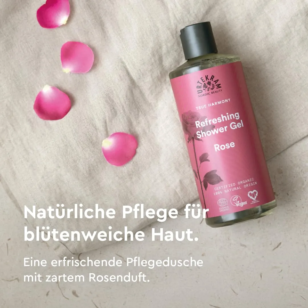 Urtekram Blown Away Duschgel Wild Lemongrass Rose 500 ml vegan