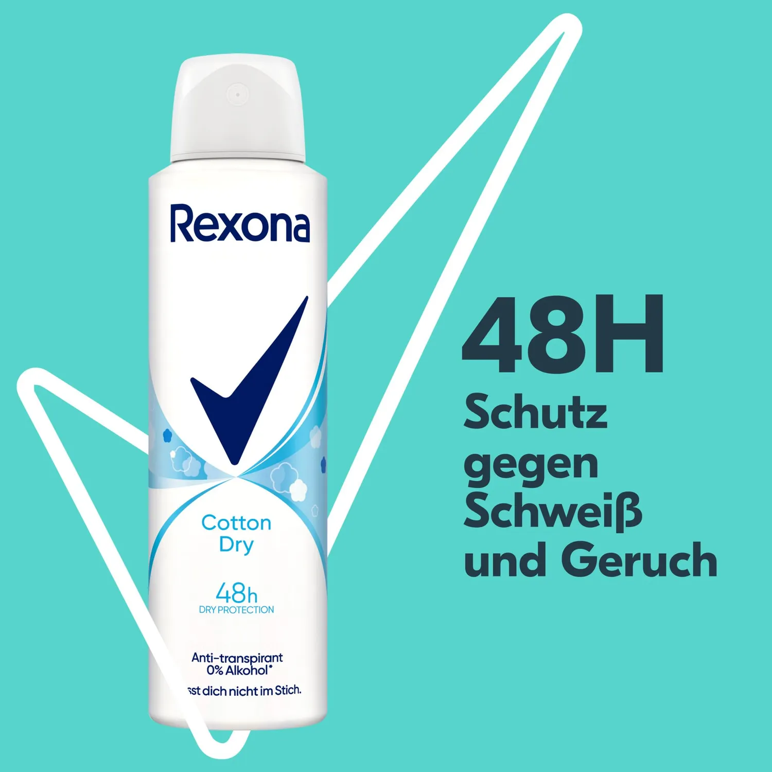 Rexona Cotton Dry Deospray 6x 150 ml mit 48h Schutz