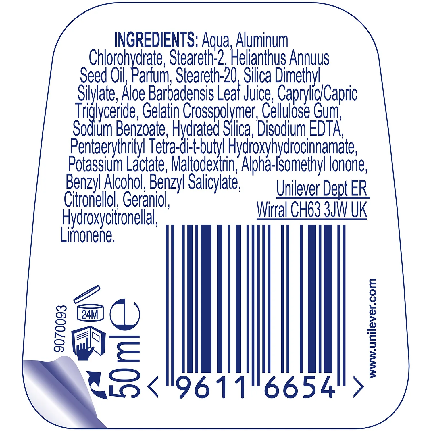 Rexona Green Fresh Deo Roll-on 6x50 ml Antitranspirant