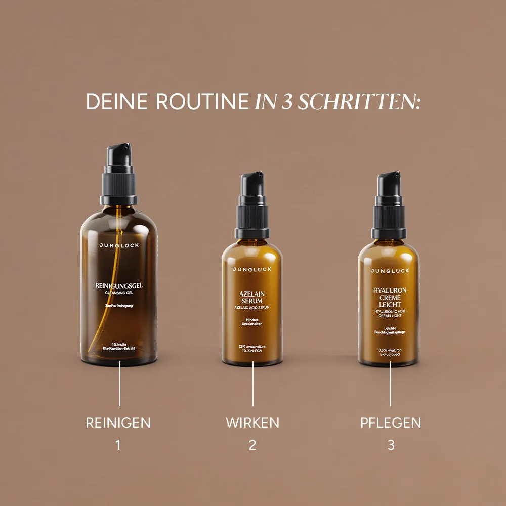 JUNGLÜCK Unreinheiten mindern Set Azelainsäure Aloe