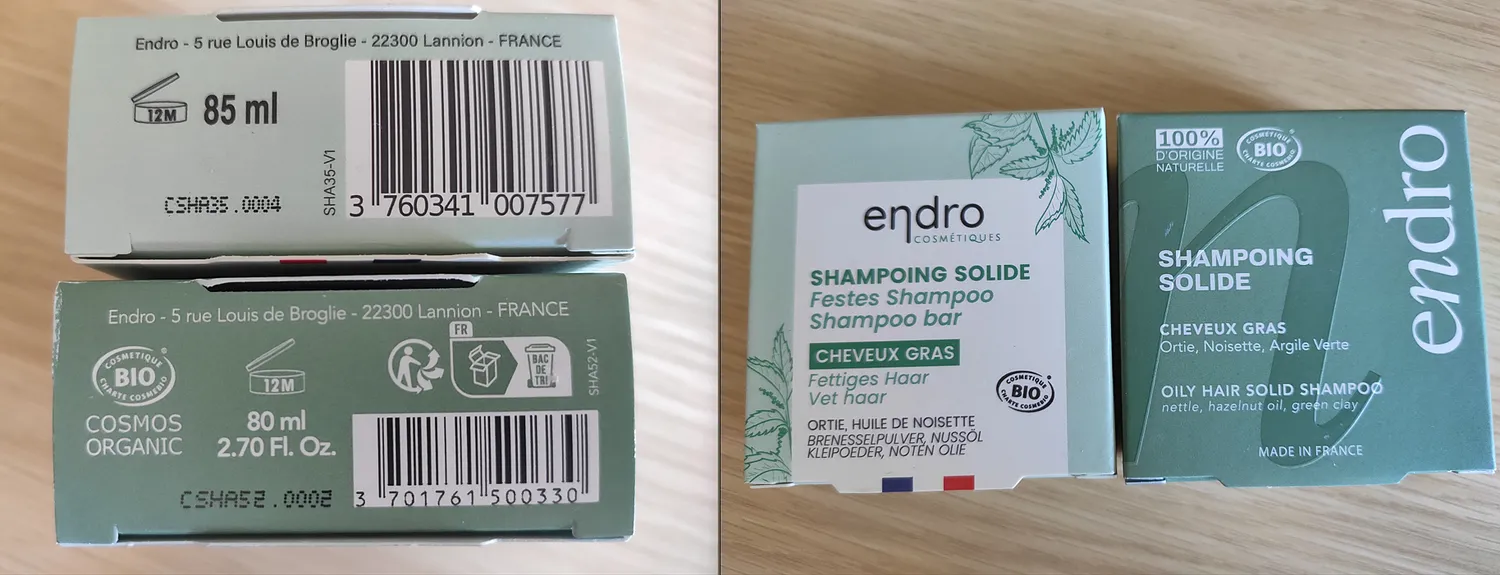 Endro Festes Shampoo für fettige Haare ohne Duftstoffe