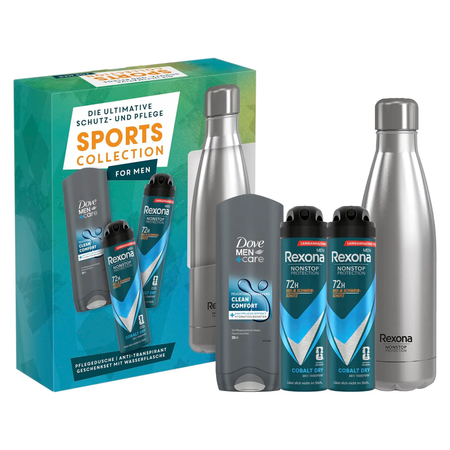 Rexona Sports Collection Geschenkset Männer mit Deo und Dusche