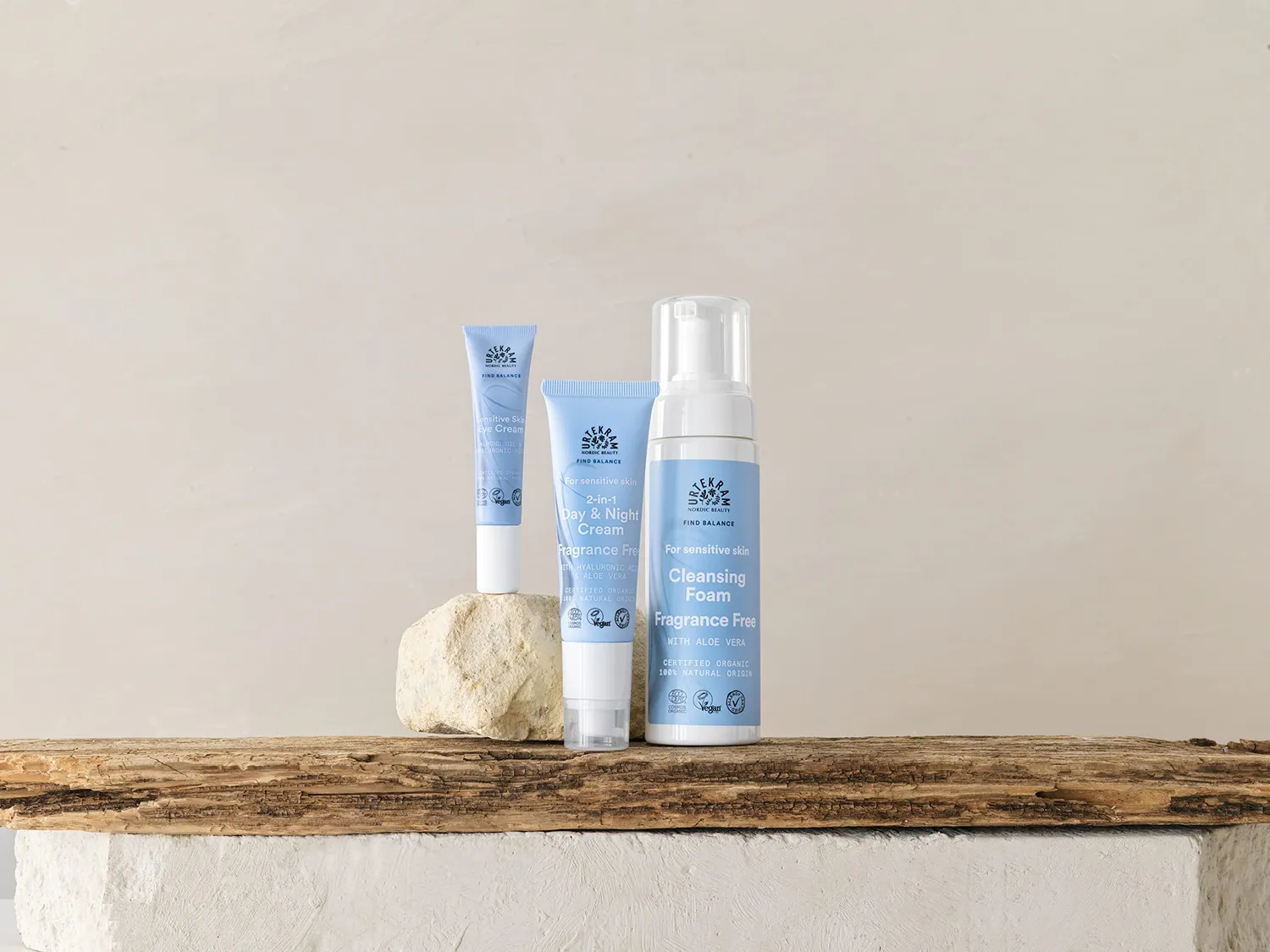 Urtekram Find Balance Tages- und Nachtcreme Gesichtscreme 50 ml parfümfrei