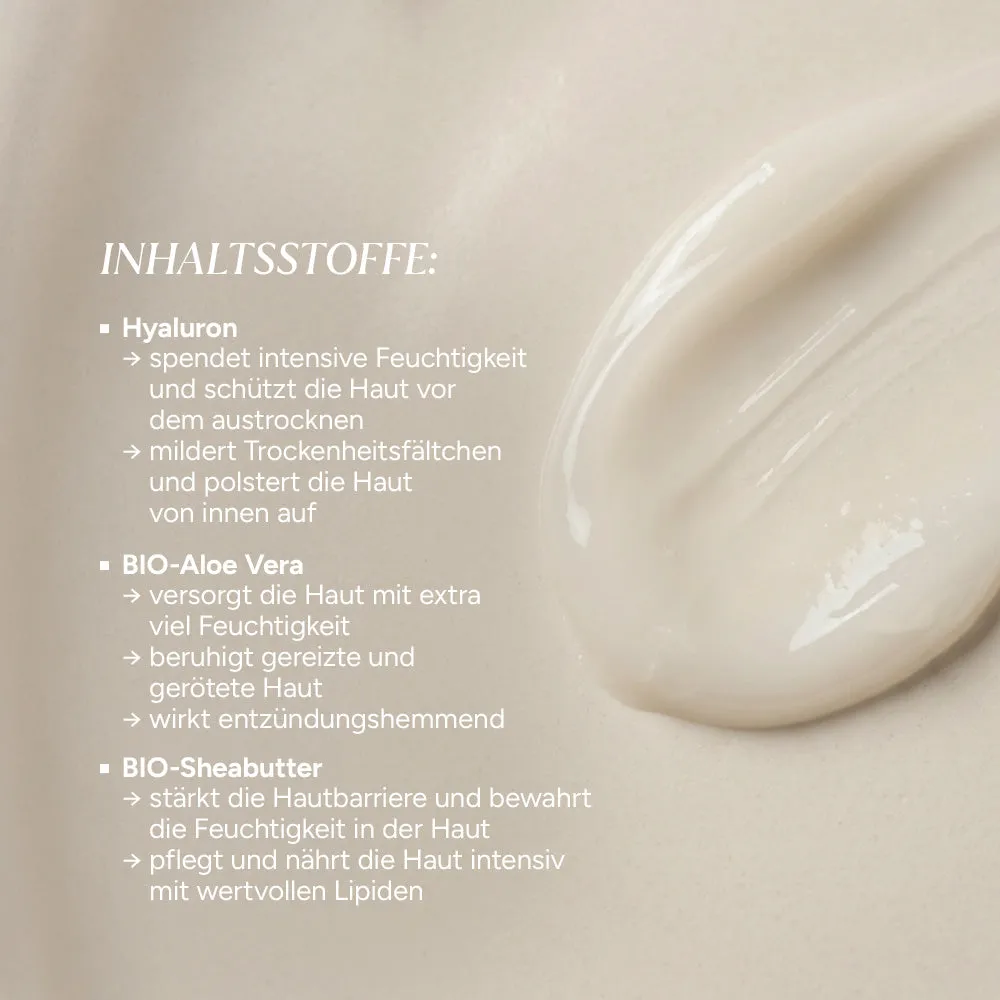 JUNGLÜCK Hyaluron Creme Leicht 10 ml für Mischhaut