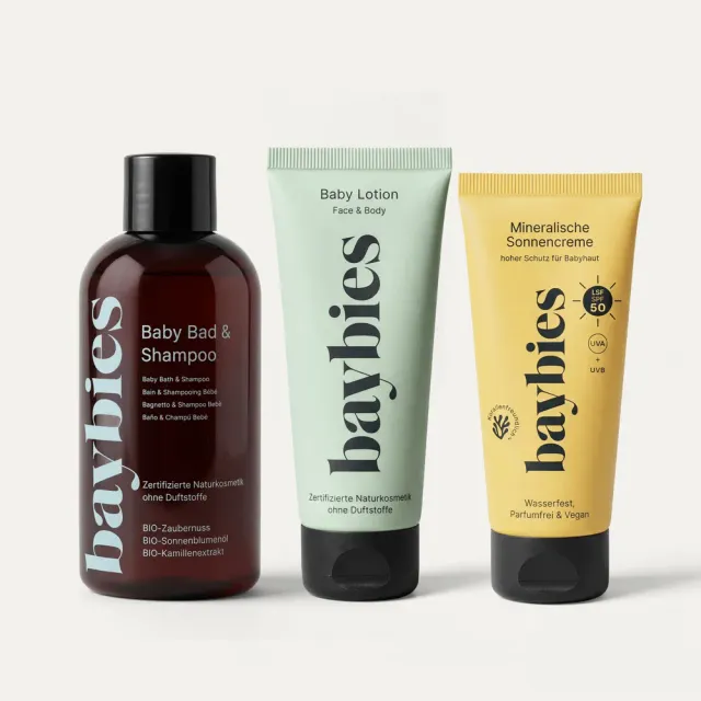 baybies Sun Essentials Trio Sonnenschutz-Set LSF 50 ohne Duftstoffe