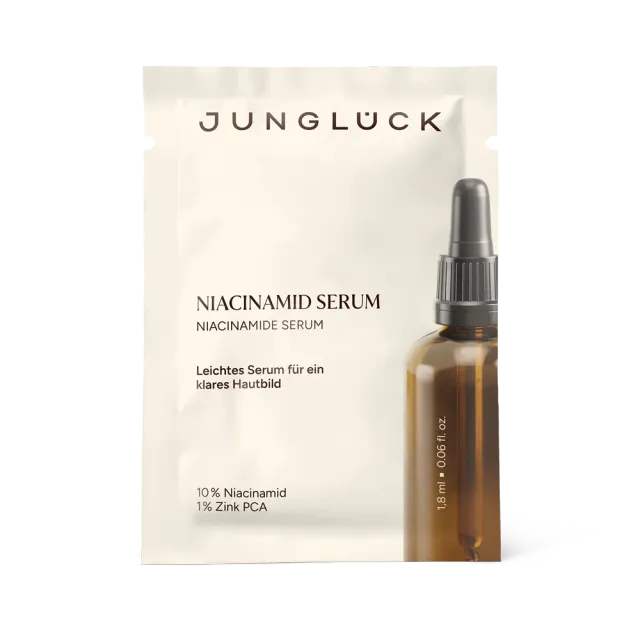 JUNGLÜCK Niacinamid Serum 1,8 ml Sachet für unreine Haut