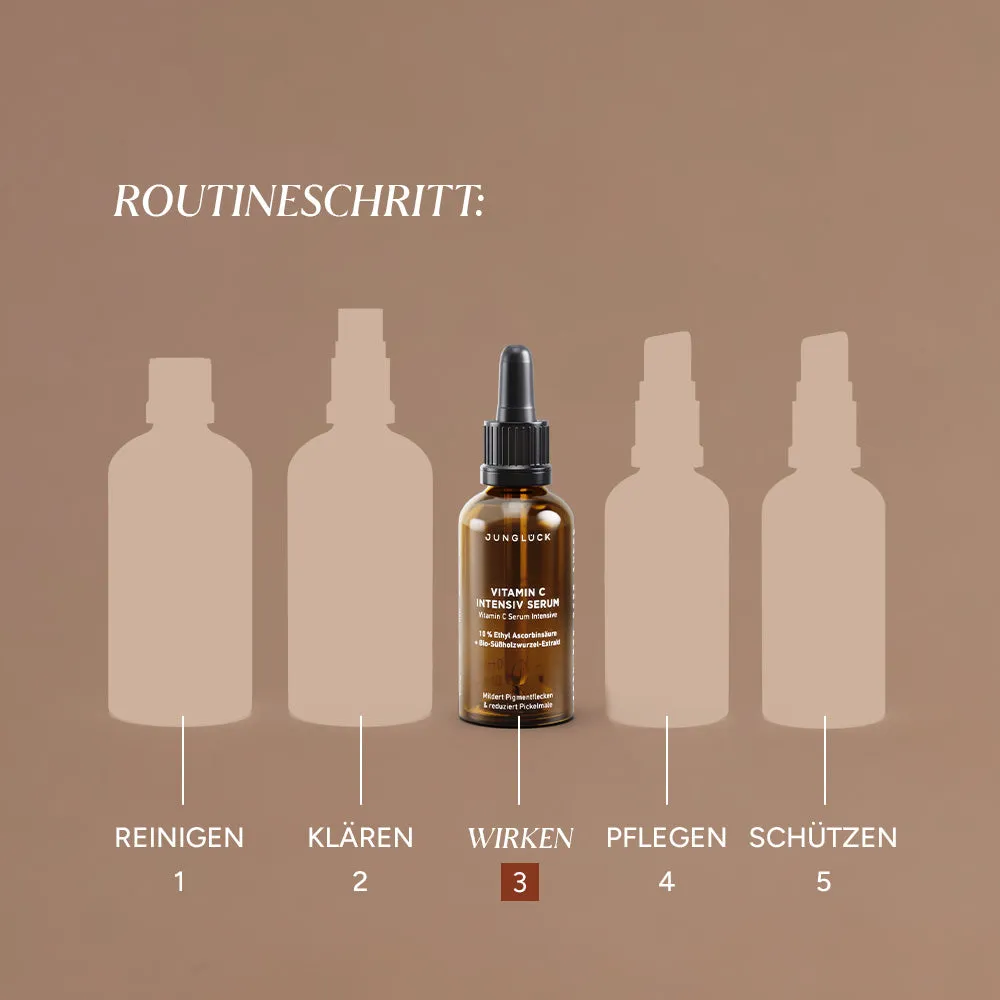 JUNGLÜCK Vitamin C Intensiv Serum 5 ml für reife Haut