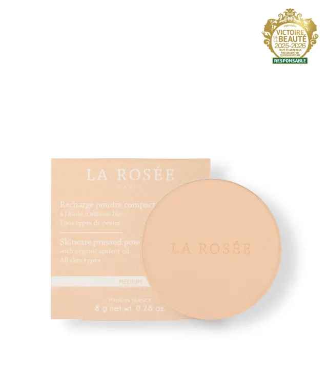 La Rosée Recharge Poudre Compacte Puder Aprikose