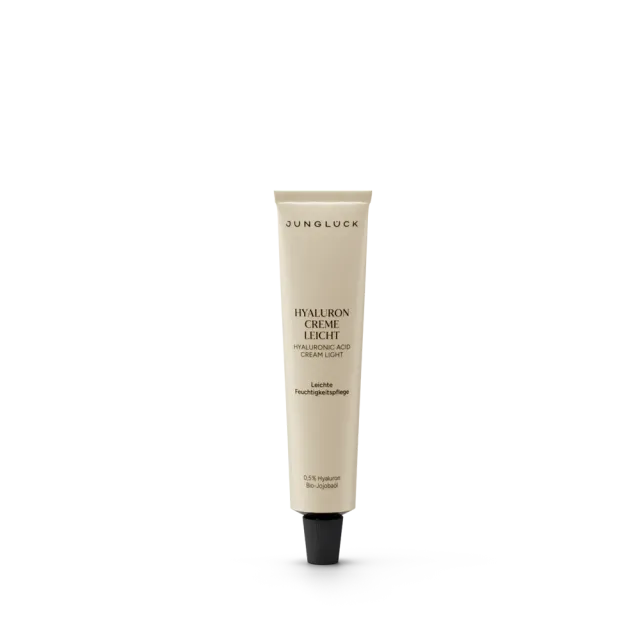 JUNGLÜCK Hyaluron Creme Leicht 10 ml für Mischhaut
