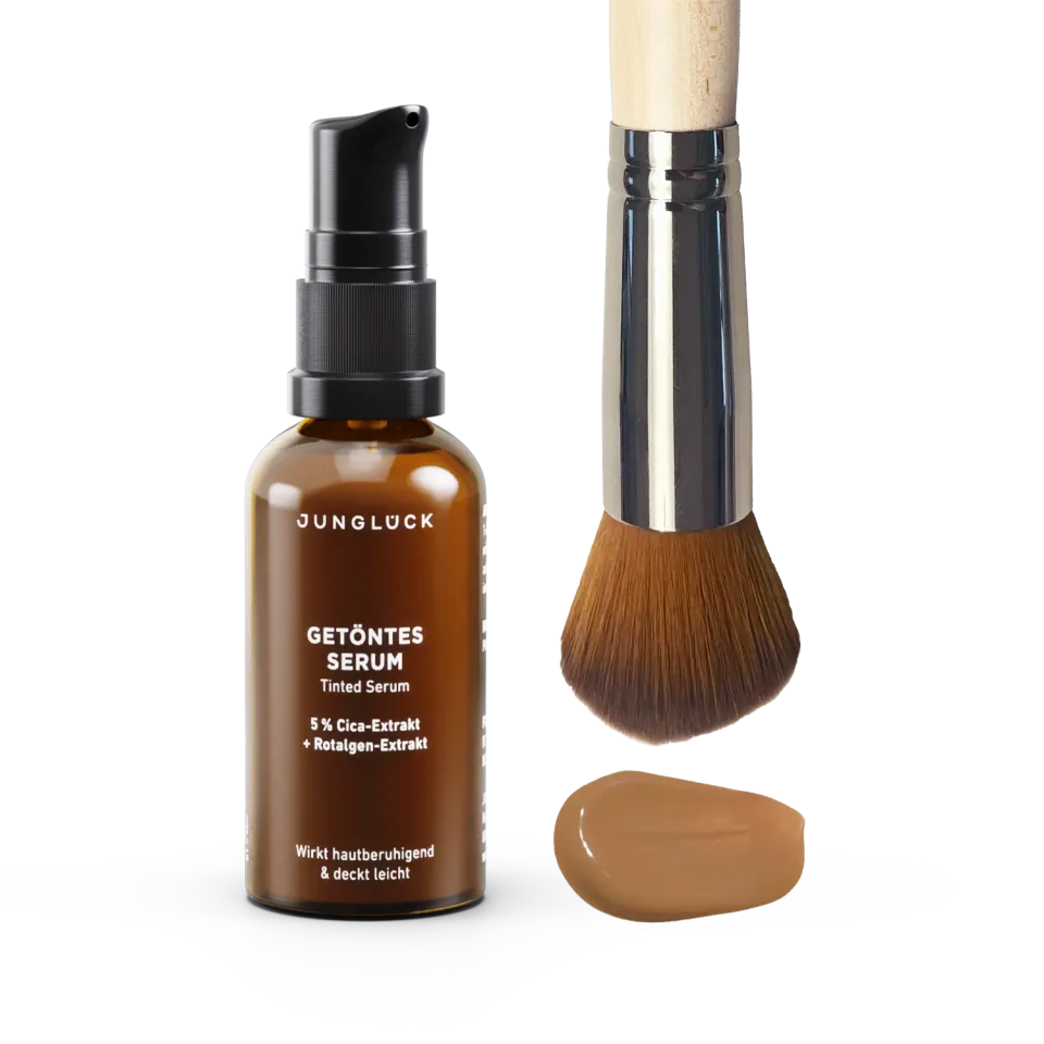 JUNGLÜCK Getöntes Serum + Pinsel Kombi 03 mittel Cica
