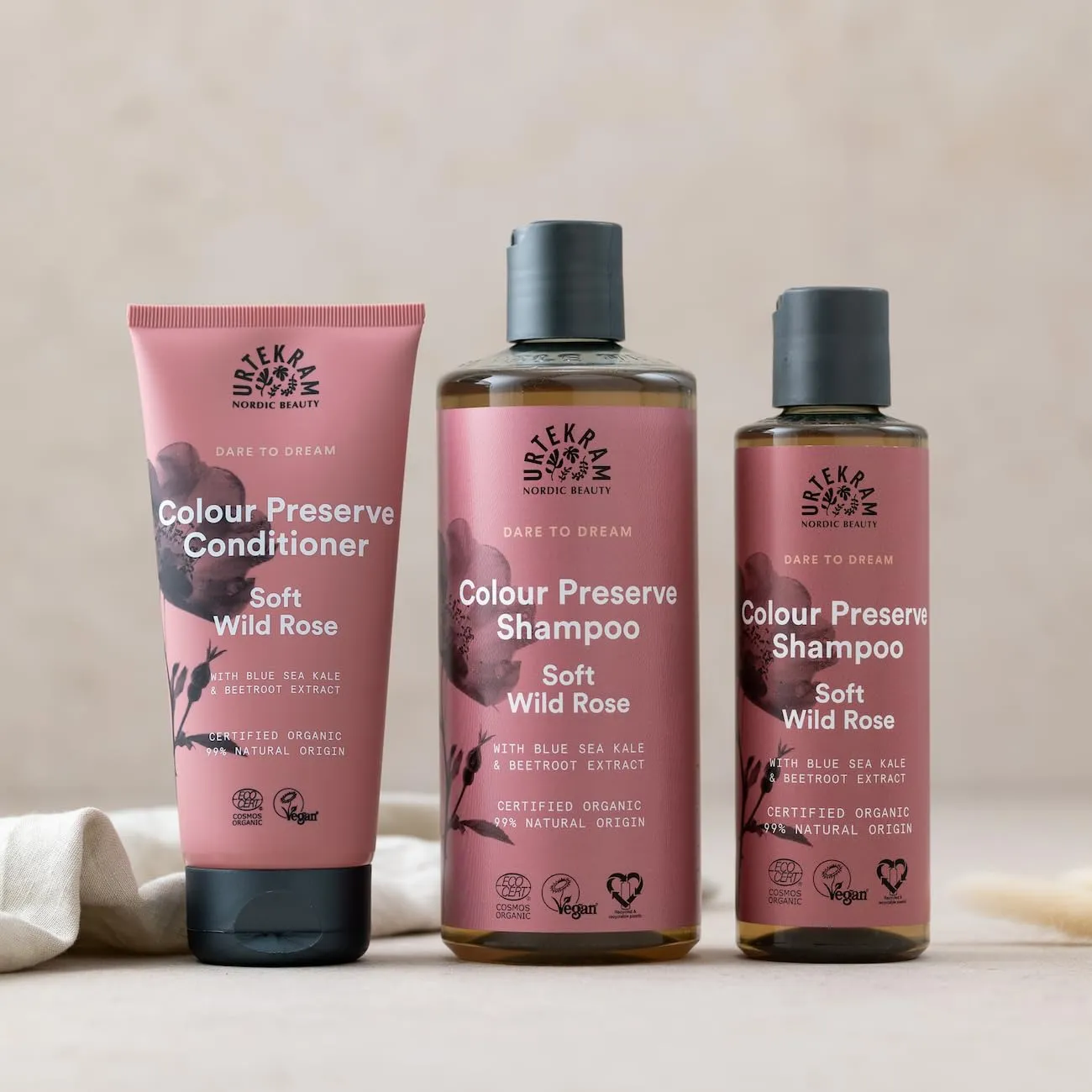 Urtekram Soft Wild Rose Shampoo 250 ml gefärbtes Haar