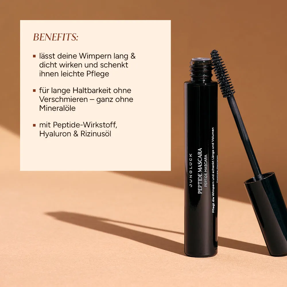 JUNGLÜCK Peptide Mascara 8 ml lange dichte Wimpern