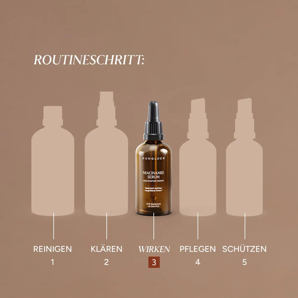 JUNGLÜCK Niacinamid Serum 10 ml für ölige unreine Haut