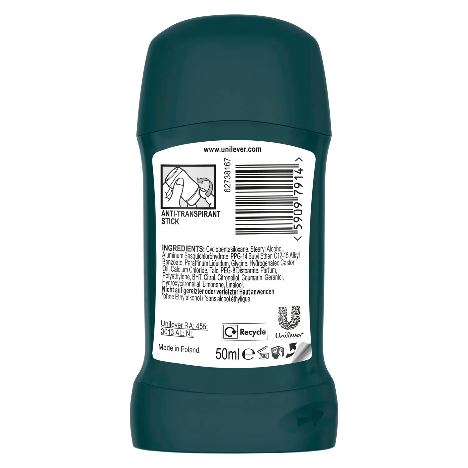 Rexona Men Cobalt Dry Deo Stick 50 ml 72h Schutz
