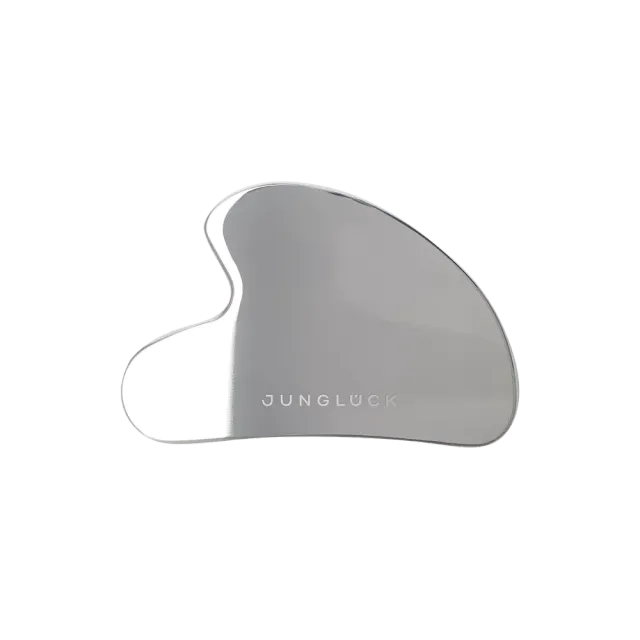JUNGLÜCK Gua Sha Edelstahl Massagetool 1 Stück kühlend