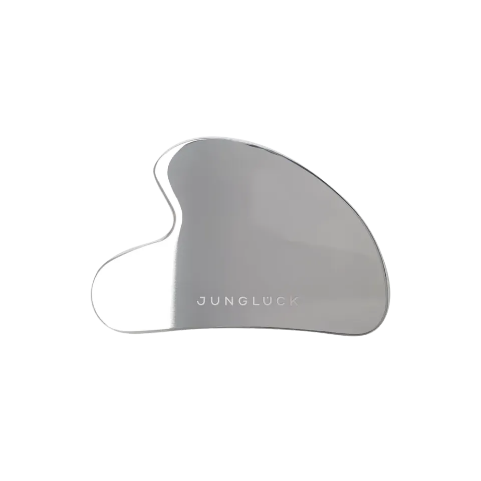 JUNGLÜCK Gua Sha Edelstahl Massagetool 1 Stück kühlend