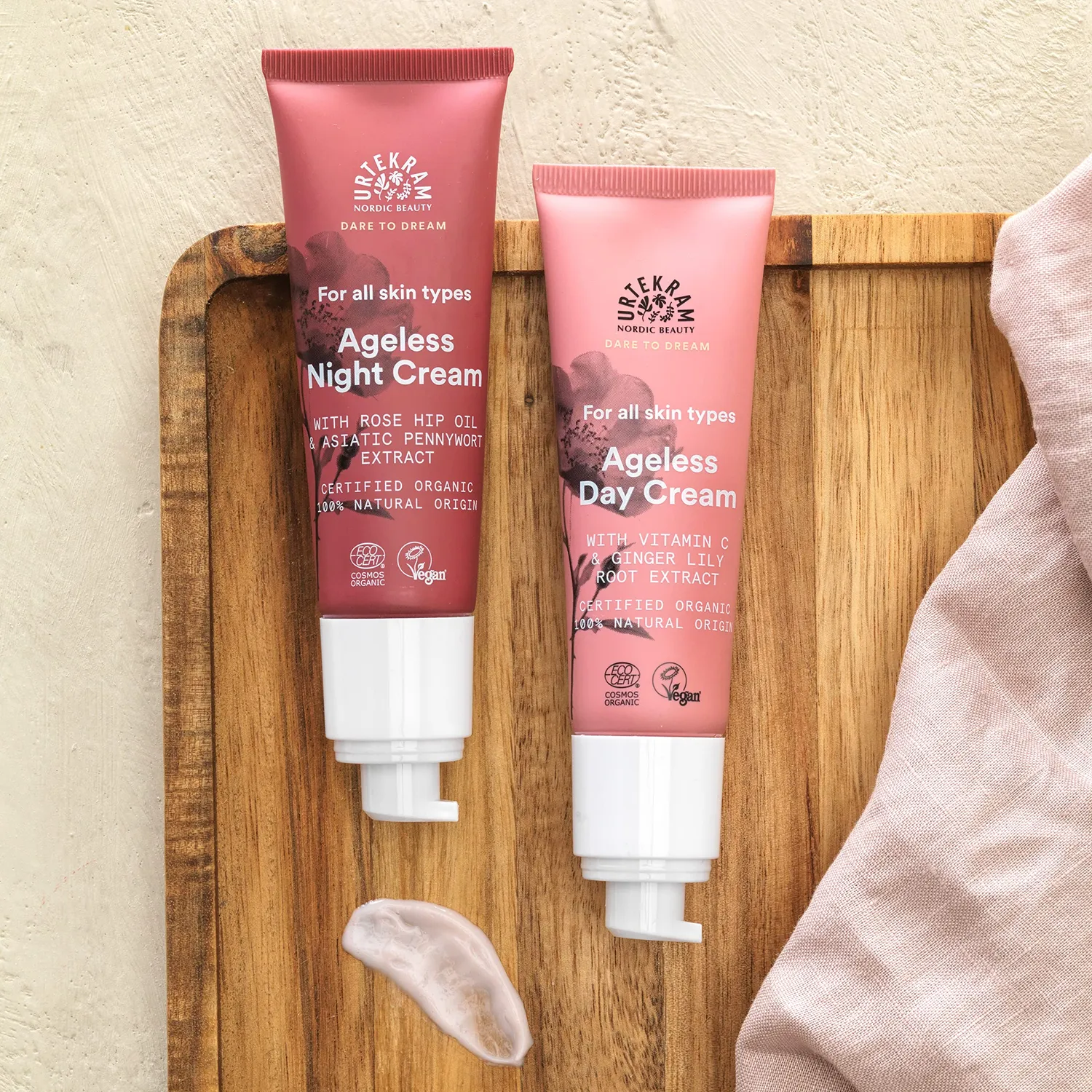 Urtekram Dare to Dream Soft Wild Rose Tagescreme 50 ml mit Vitamin C