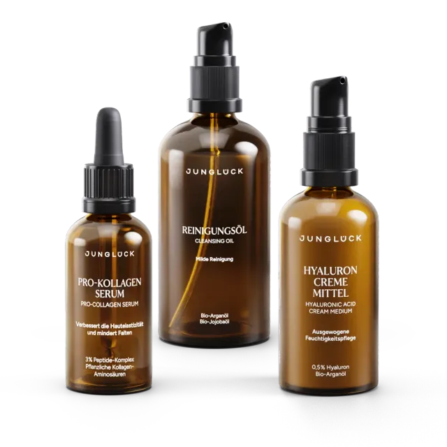 JUNGLÜCK Linien & Falten minimieren Set Serum empfindliche Haut