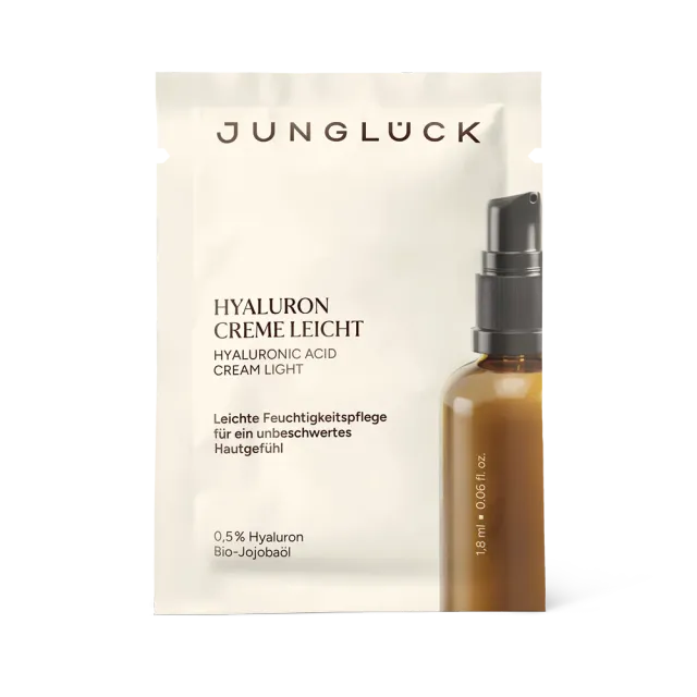JUNGLÜCK Hyaluron Creme Leicht Gesichtscreme 1,8 ml Probe