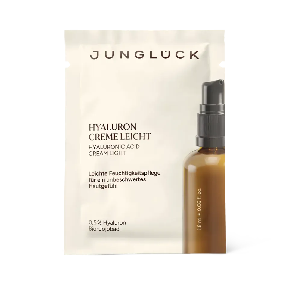 JUNGLÜCK Hyaluron Creme Leicht Gesichtscreme 1,8 ml Probe