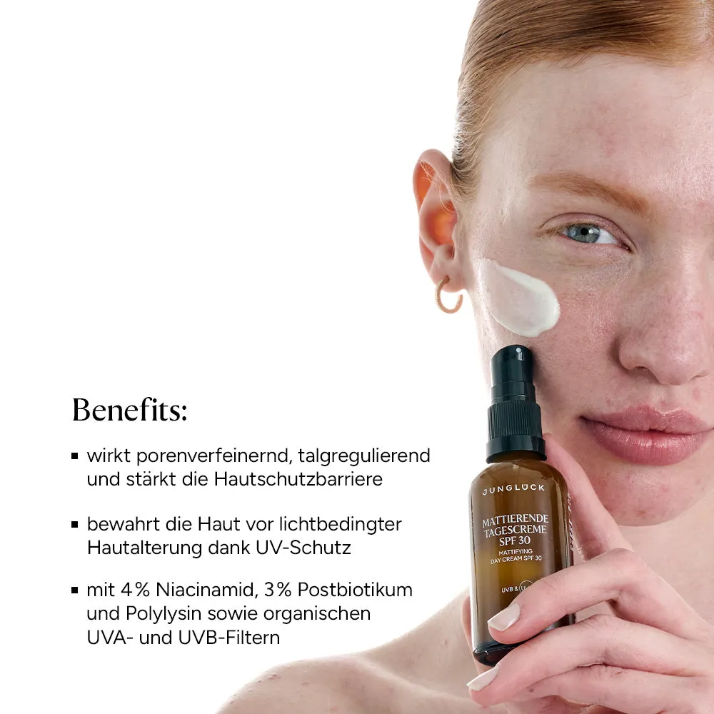 JUNGLÜCK Mattierende Tagescreme SPF 30 Gesicht 50 ml ölfrei