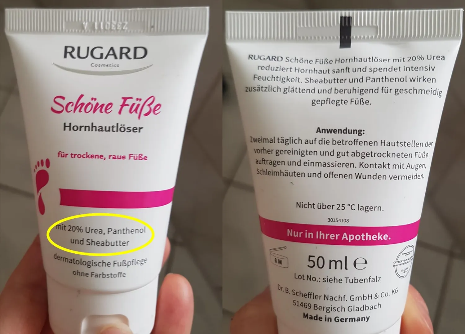Rugard Schöne Füße Fußbalsam 100 ml rissige Füße