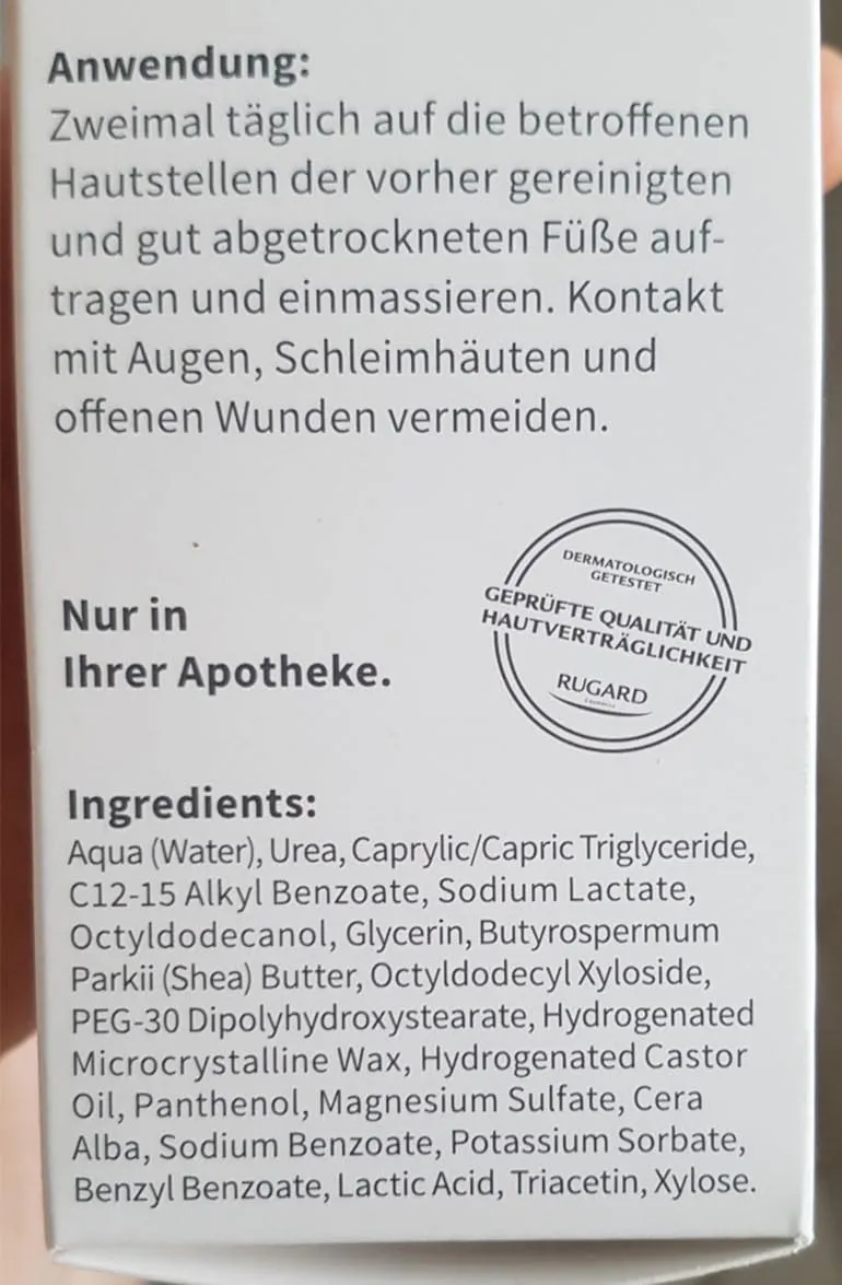 Rugard Schöne Füße Fußbalsam 100 ml rissige Füße