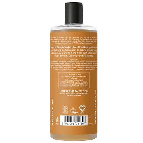 Urtekram Rise & Shine Orangenblüten Shampoo 500 ml