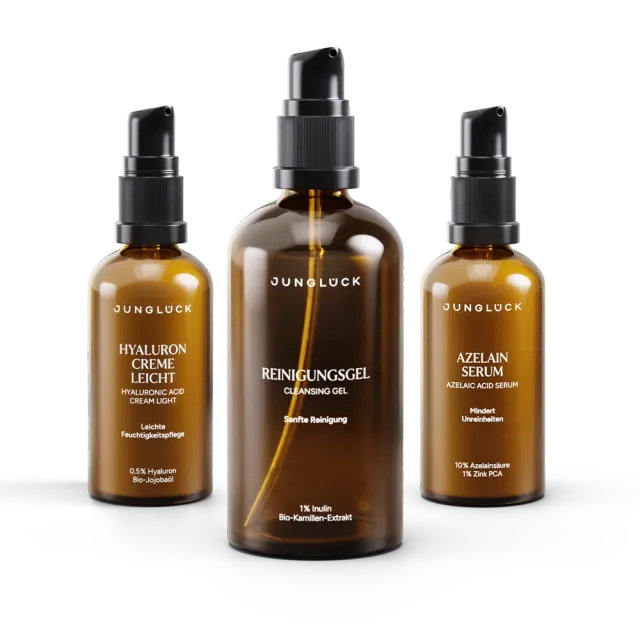 JUNGLÜCK Unreinheiten mindern Set Azelainsäure Aloe