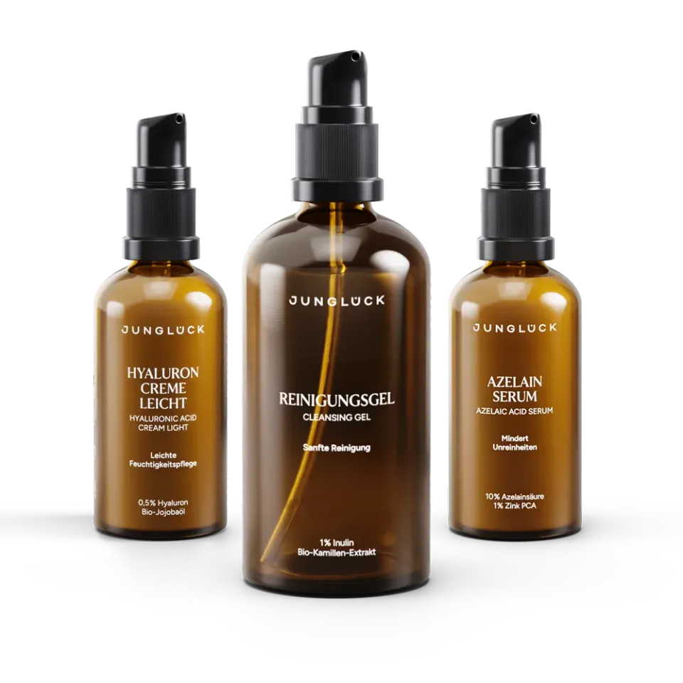 JUNGLÜCK Unreinheiten mindern Set Azelainsäure Aloe