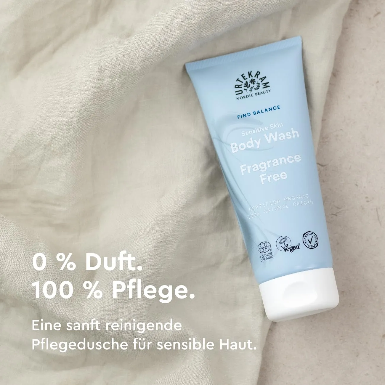 Urtekram Find Balance Duschgel ohne Parfum 200 ml sensitiv