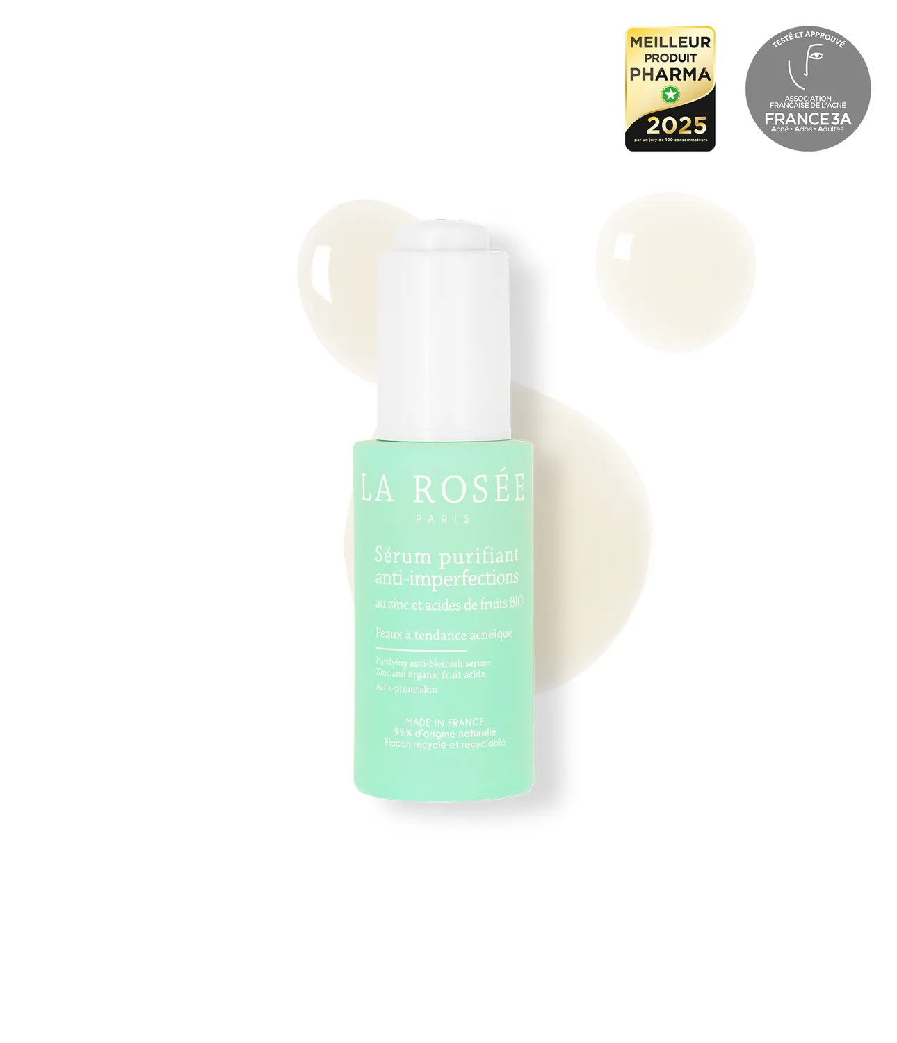 La Rosée Sérum purifiant Gesichtsserum unreine Haut Zink